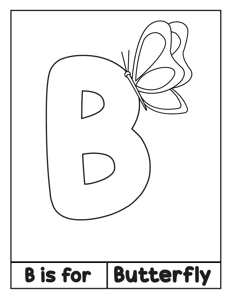 ABC Alphabet Coloring Book for Kids--54 pages