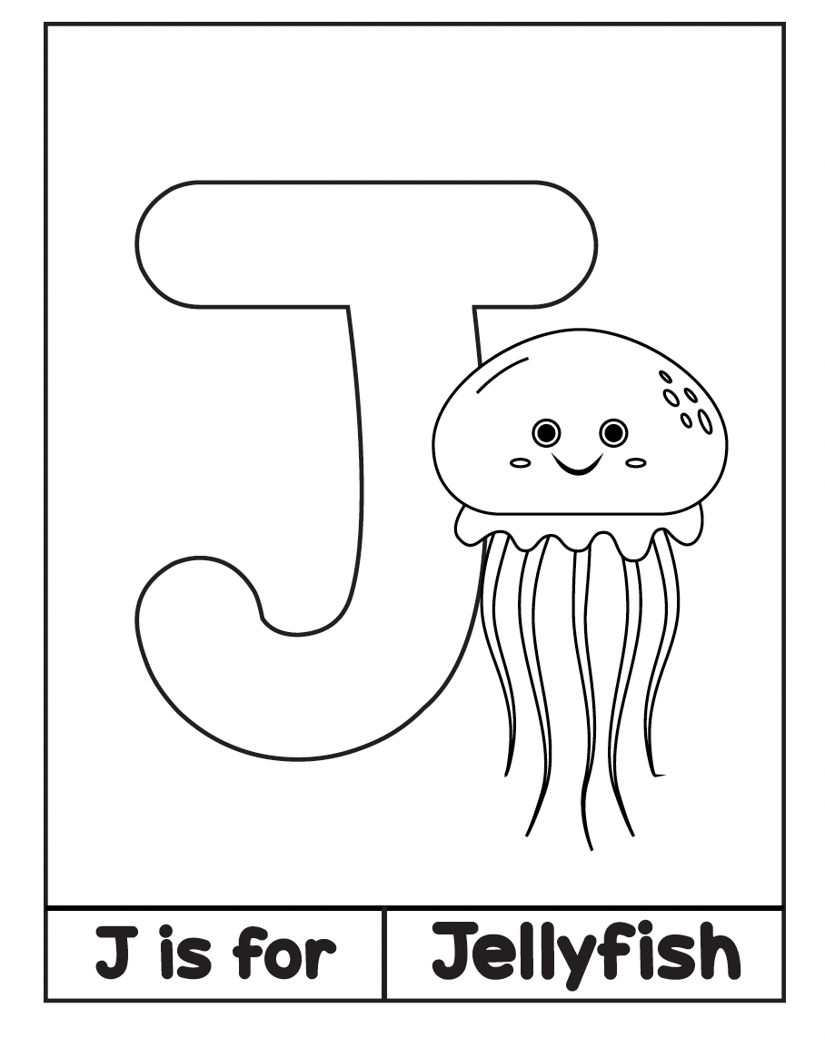 ABC Alphabet Coloring Book for Kids--54 pages