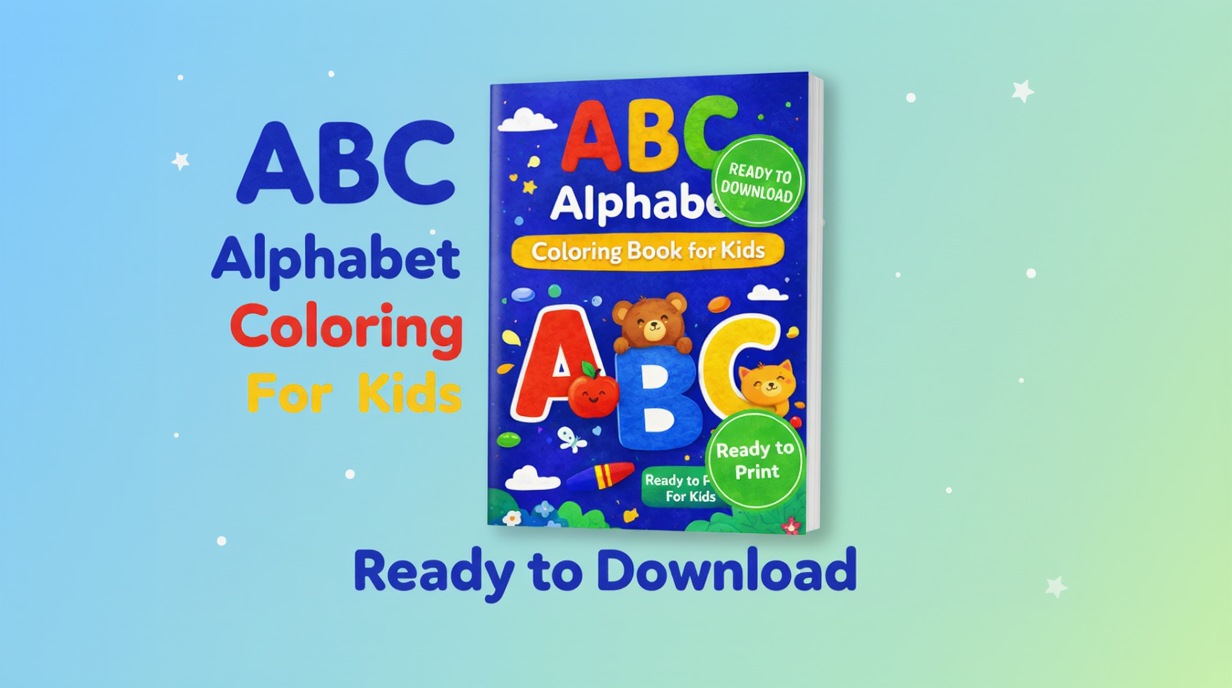 ABC Coloring Book Banner